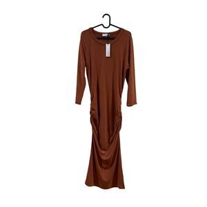 Burnt orange rust, Michael stars jersey dress